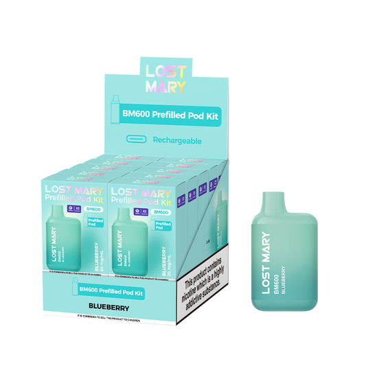 Lostmary BM600 vape kit - Blueberry