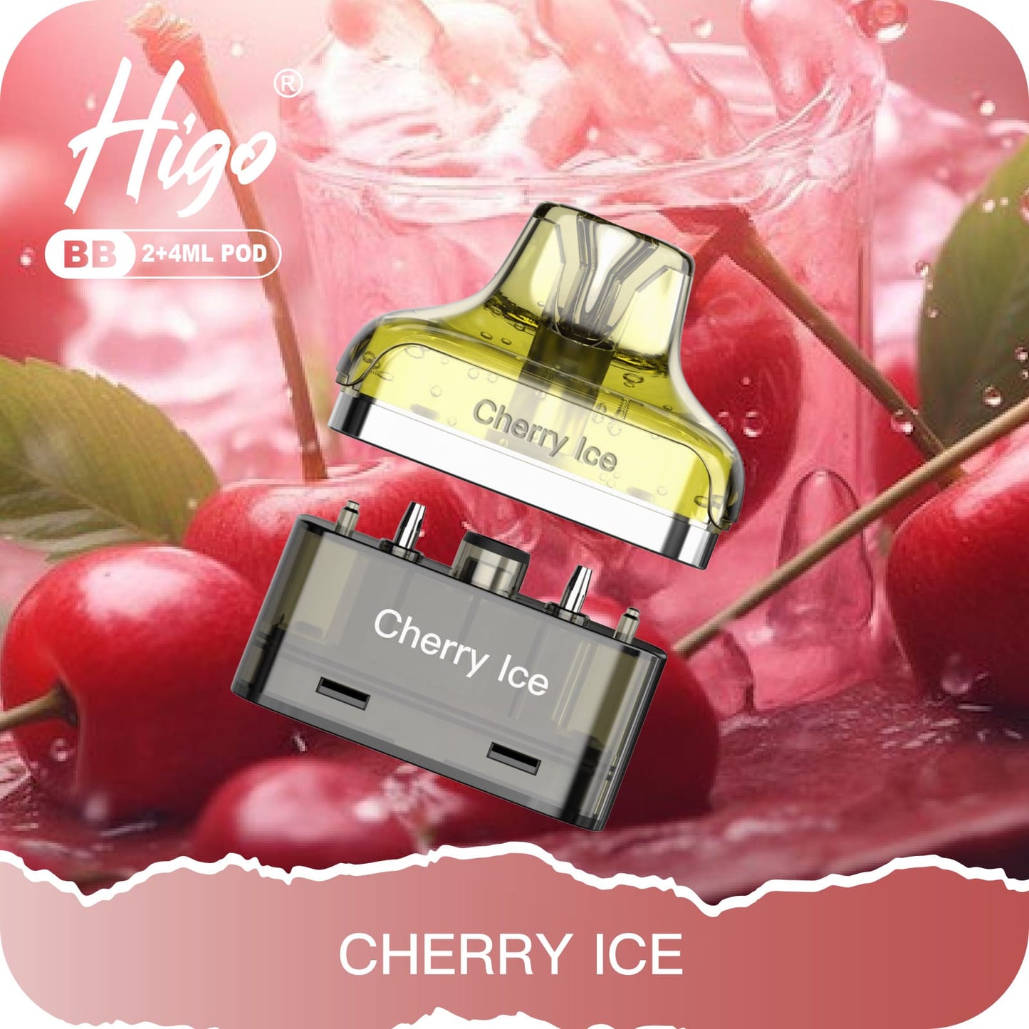 Higo BB 4000 Puffs Pod Kit - Cherry Ice