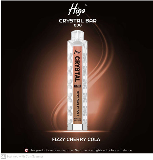 HIGO CRYSTAL 600 - FIZZY CHERRY COLA