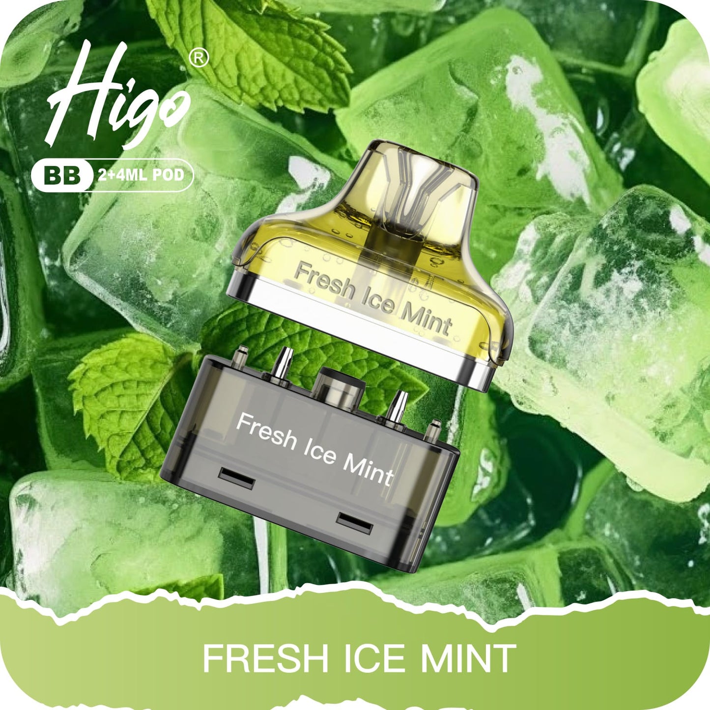 Higo BB 4000 Puffs Pod Kit - Fresh Ice Mint