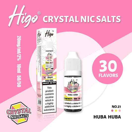 Higo Crystal 10ml Nic Salt 10s Pack - Huba Huba