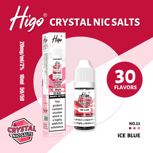Higo Crystal 10ml Nic Salt - Ice Blue