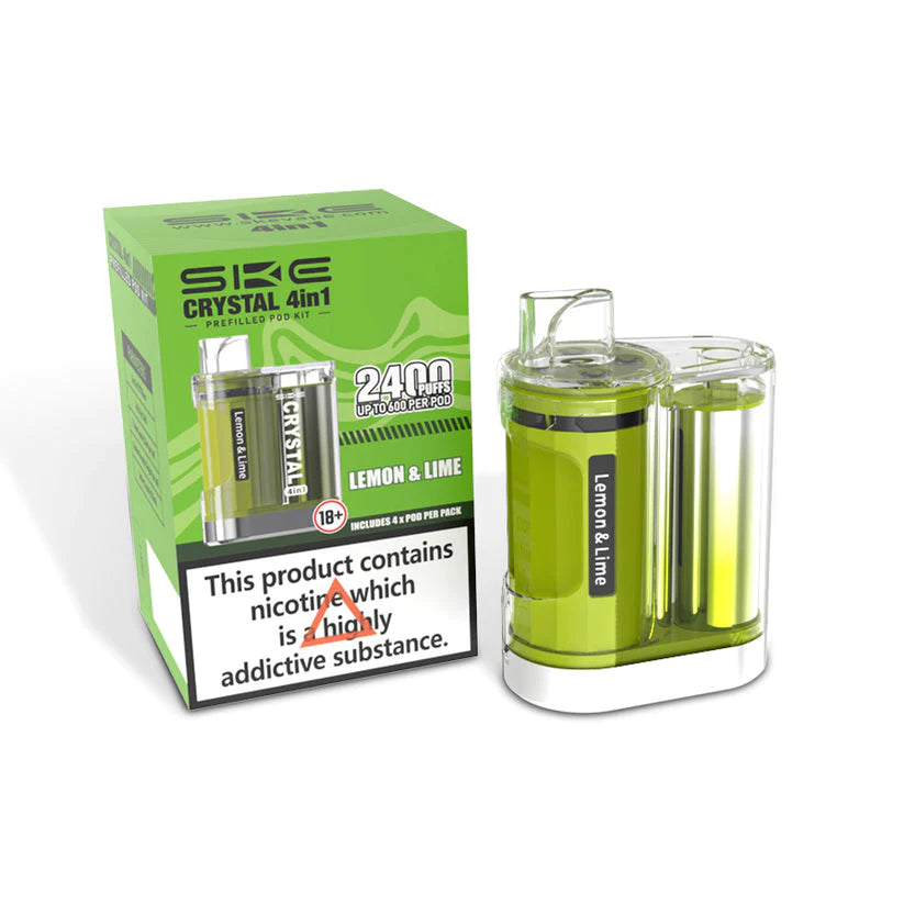 LEMON & LIME - SKE CRYSTAL (4 IN 1) 2400 PUFFS POD DEVICE