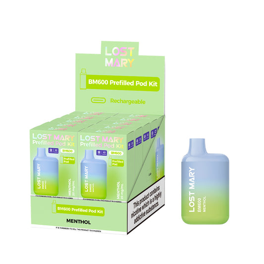 Lostmary BM600 vape kit - Menthol