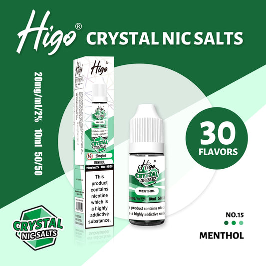 Higo Crystal 10ml Nic Salt - Menthol