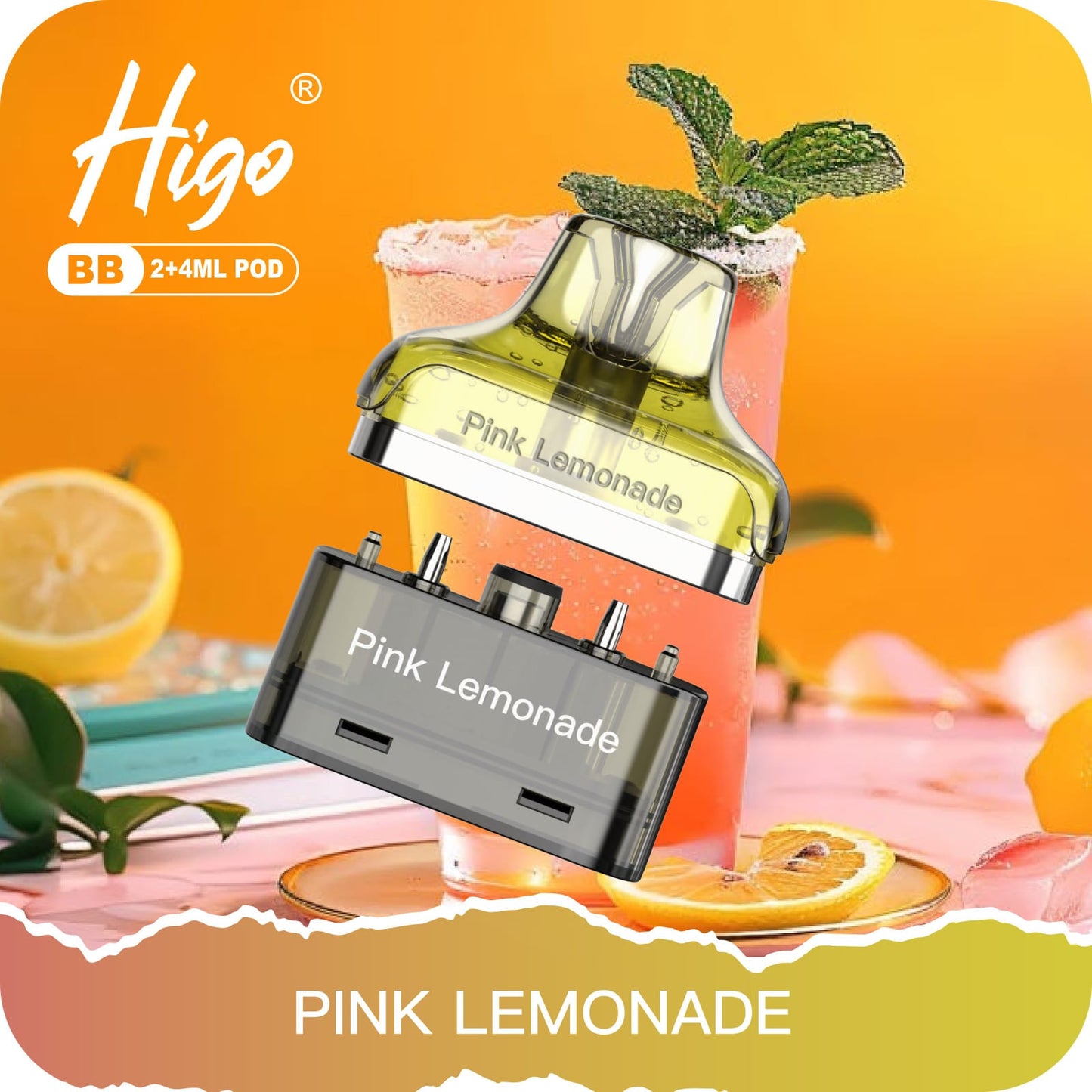 Higo BB 4000 Puffs Pod Kit - Pink Lemonade