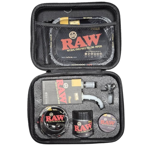 RAW Smoking Bong Set Black