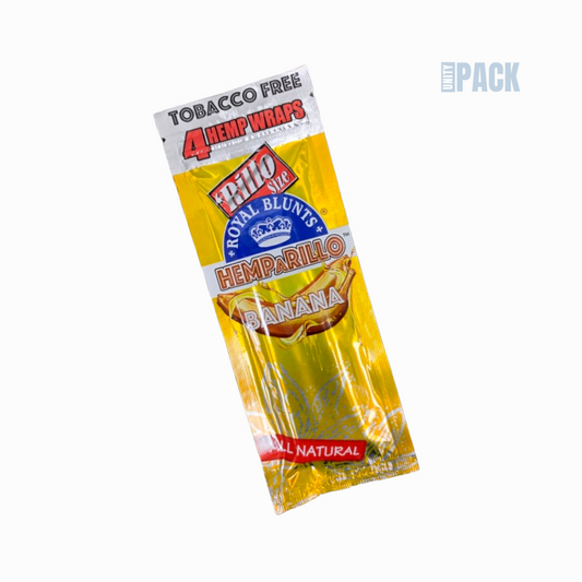 Banana - Royal Blunts Hemparillo Wraps 4 Pack (15 Packs in Box)