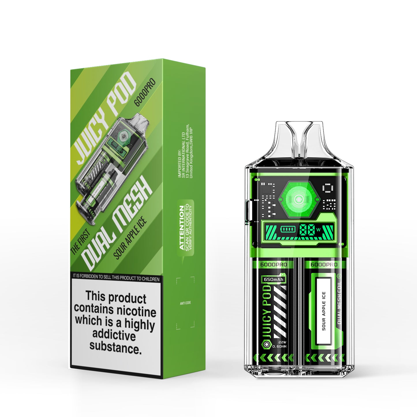 Juicy Pod Pro 6000 Puffs Disposable Vape Device