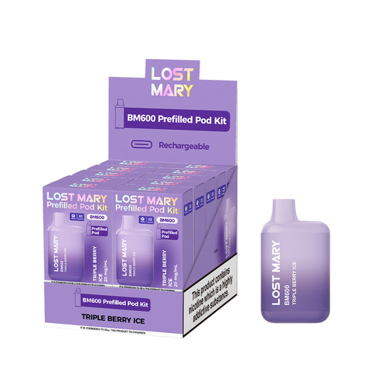Lostmary BM600 vape kit - Triple Berry Ice