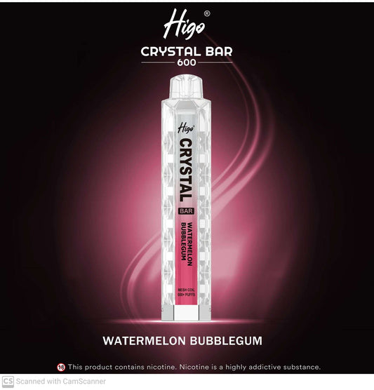 HIGO CRYSTAL 600 - WATERMELON BUBBLEGUM