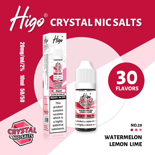 Higo Crystal 10ml Nic Salt - Watermelon Lemon Lime
