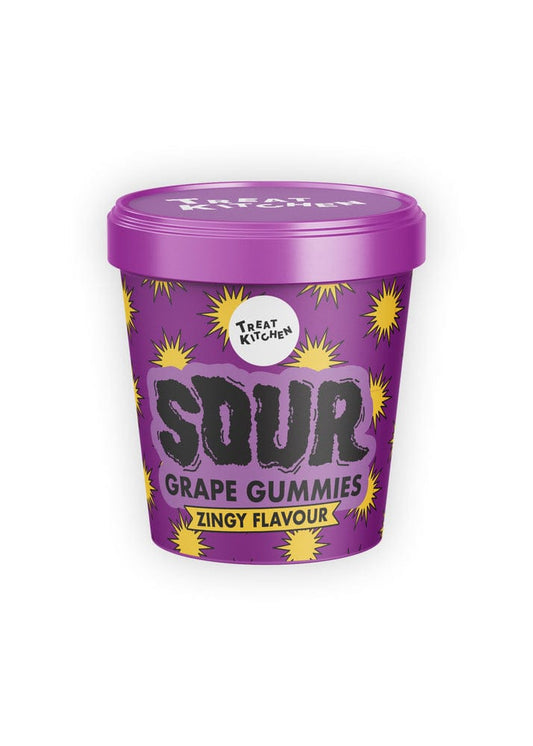 Treat Kitchen Grape Gummies Sour Tub