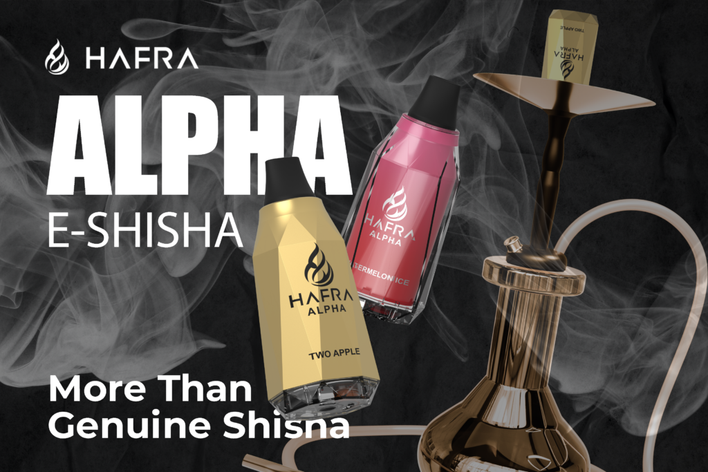 Hafra Alpha E Shisha 25000 puffs Hookah Compatible