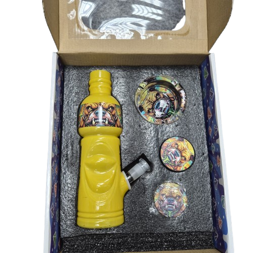 Smoking Bong Set Bottle Yellow