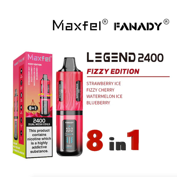 Maxfel Fanady Legend 2400 | 8 In 1 | Fizzy Edition