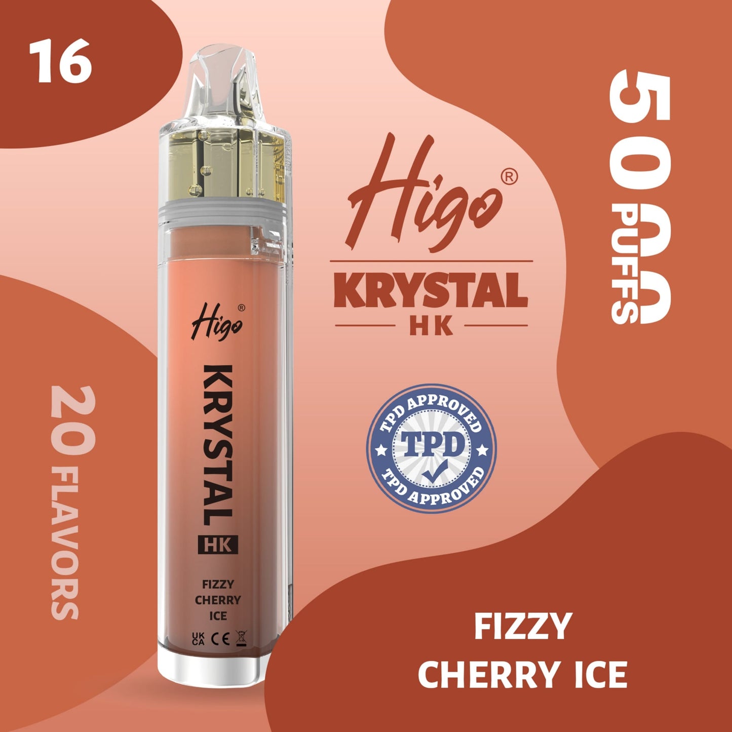 Higo Krystal HK 5000 puffs Vape - Fizzy Cherry Ice