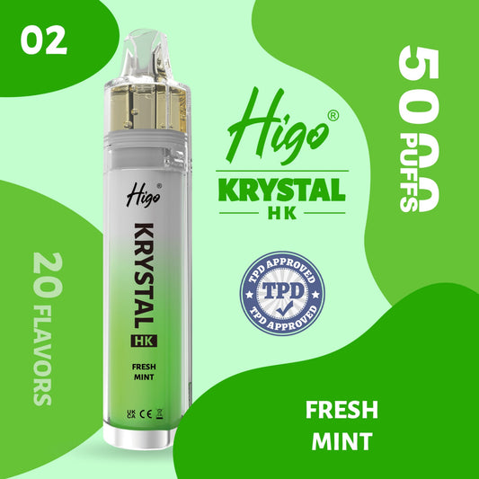 Higo Krystal HK 5000 puffs Vape - Fresh Mint