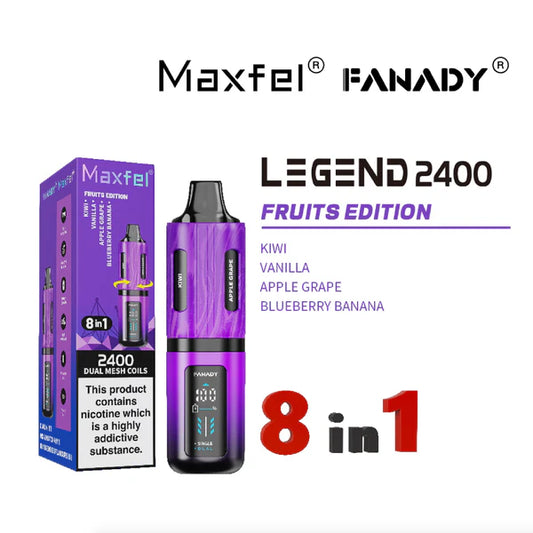 Maxfel Fanady Legend 2400 | 8 In 1 | Fruits Edition