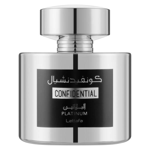 Confidential Platinum Silver Eau de Parfum 100ml Lattafa