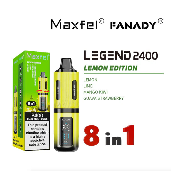 Maxfel Fanady Legend 2400 | 8 In 1 | Lemon Edition