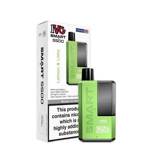 IVG Smart 5500 Puffs Refillable Rechargeable Disposable Vape Kit UNITY PACK IVG Smart 5500 Puffs Refillable Rechargeable Disposable Vape Kit UNITY PACK