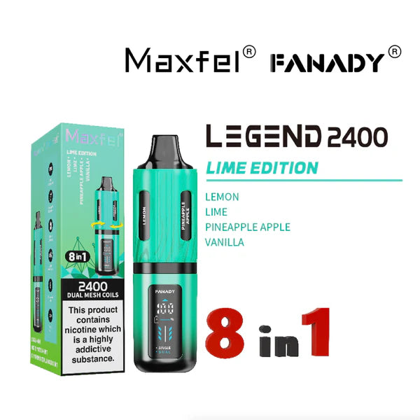 Maxfel Fanady Legend 2400 | 8 In 1 | Lime Edition