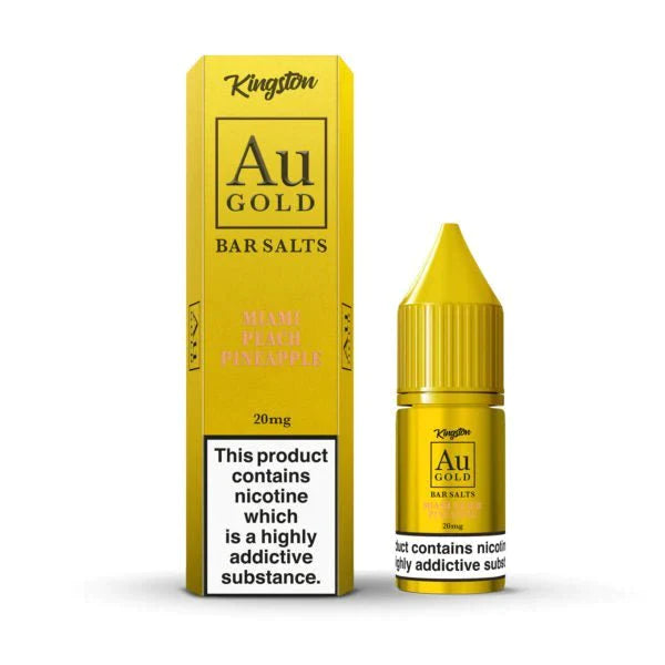 MIAMI PEACH PINEAPPLE - Kingston AU Gold 10mL Nic Salt 10-Pack