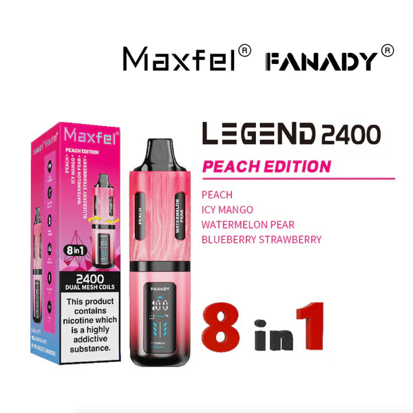 Maxfel Fanady Legend 2400 | 8 In 1 | Peach Edition