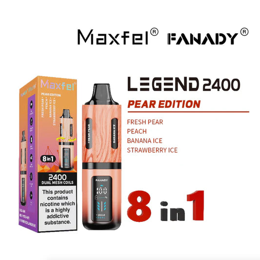 Maxfel Fanady Legend 2400 | 8 In 1 | Pear Edition