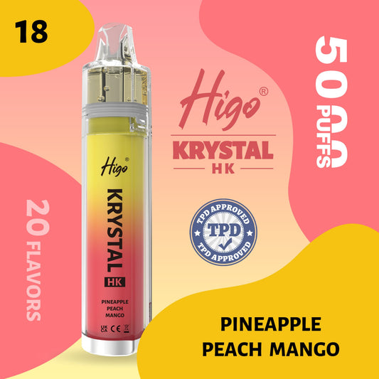 Higo Krystal HK 5000 puffs Vape - Pineapple Peach Mango