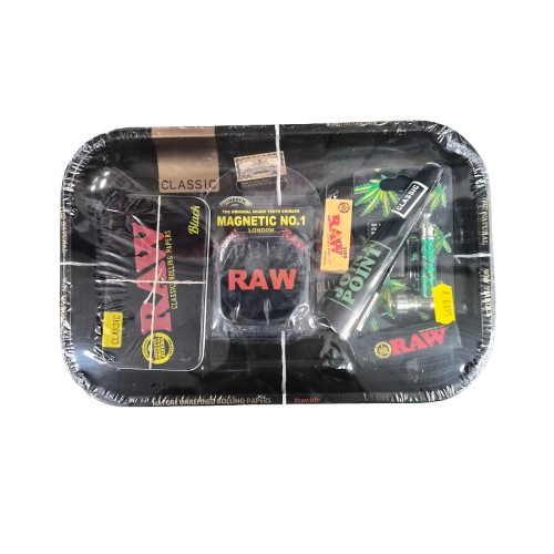 Raw large Black Gift tray bundle set