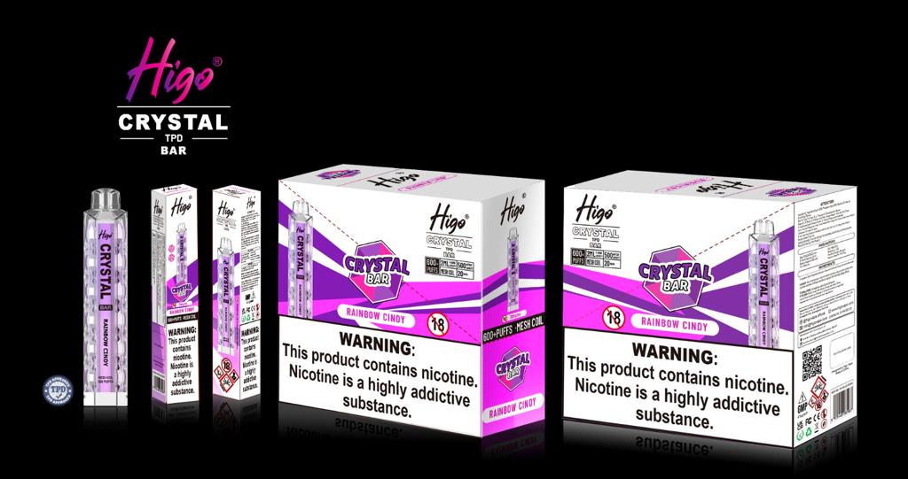 HIGO CRYSTAL 600 PUFFS DISPOSABLE VAPE