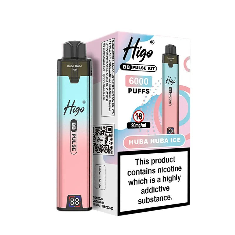 Higo BB Pulse 6000 Vape Kit PACK of 5