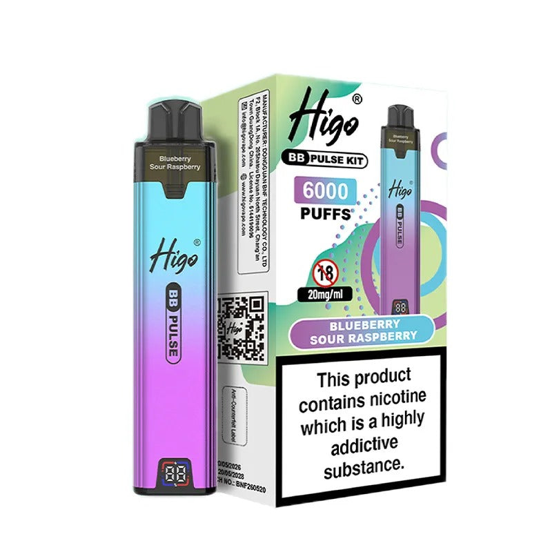 Higo BB Pulse 6000 Vape Kit PACK of 5