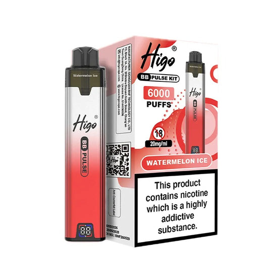 Higo BB Pulse 6000 Vape Kit PACK of 5