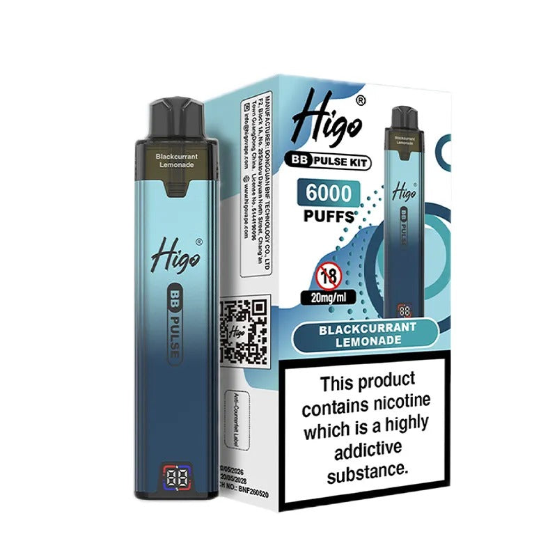 Higo BB Pulse 6000 Vape Kit PACK of 5
