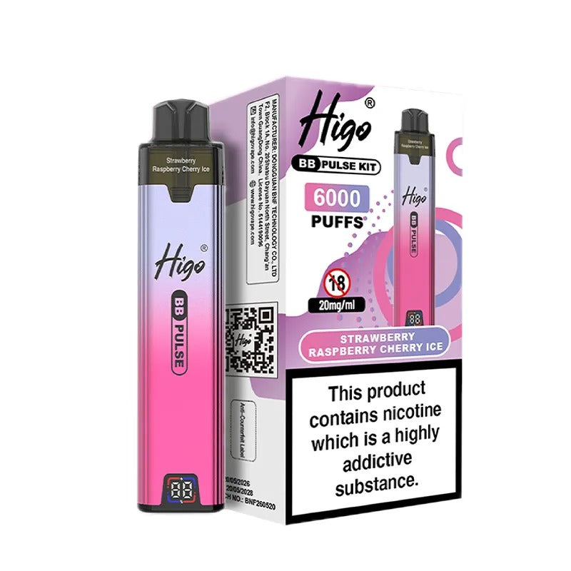 Higo BB Pulse 6000 Vape Kit PACK of 5