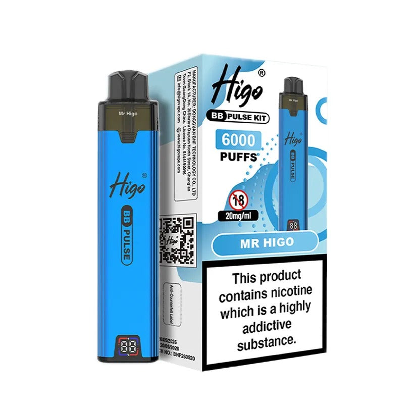 Higo BB Pulse 6000 Vape Kit PACK of 5