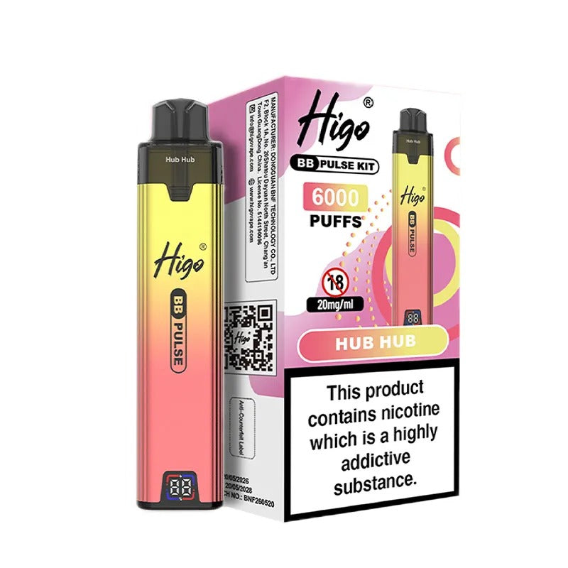 Higo BB Pulse 6000 Vape Kit PACK of 5