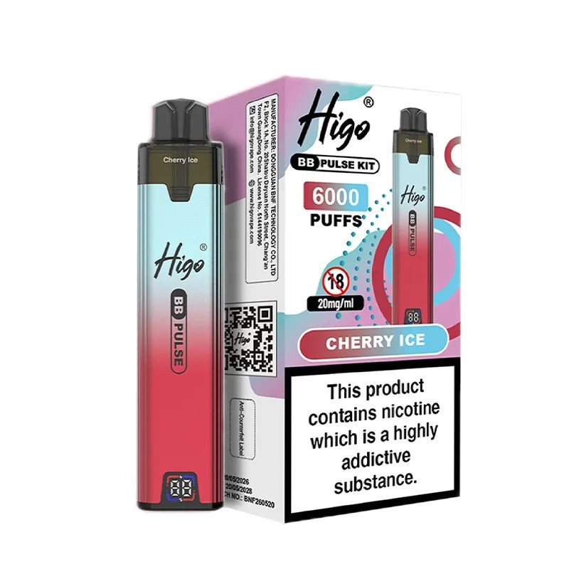 Higo BB Pulse 6000 Vape Kit PACK of 5