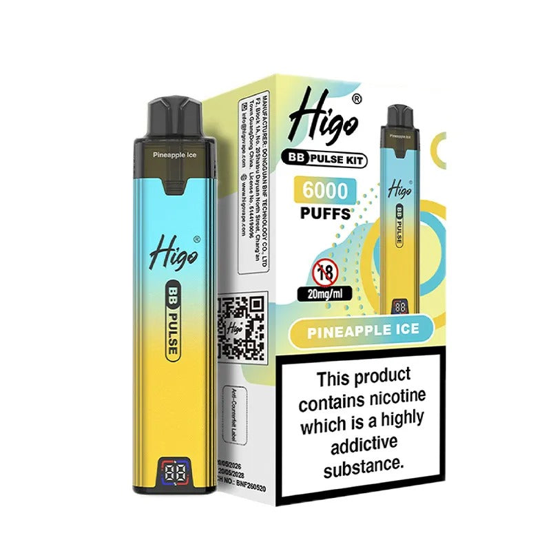 Higo BB Pulse 6000 Vape Kit PACK of 5