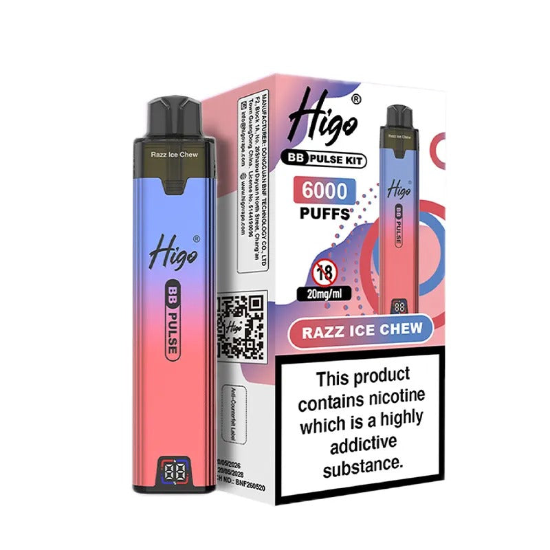 Higo BB Pulse 6000 Vape Kit PACK of 5