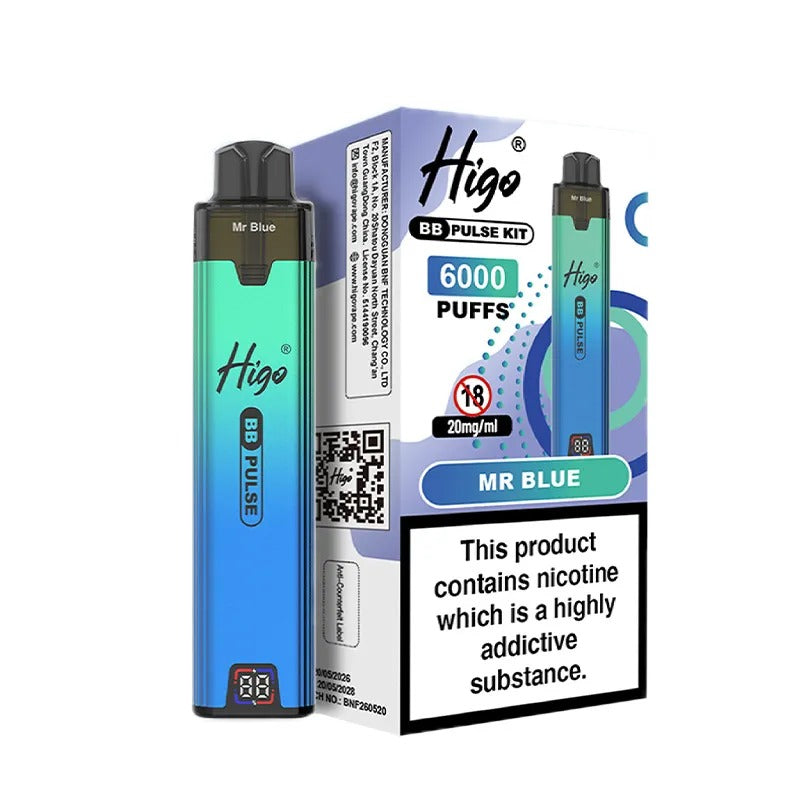 Higo BB Pulse 6000 Vape Kit PACK of 5
