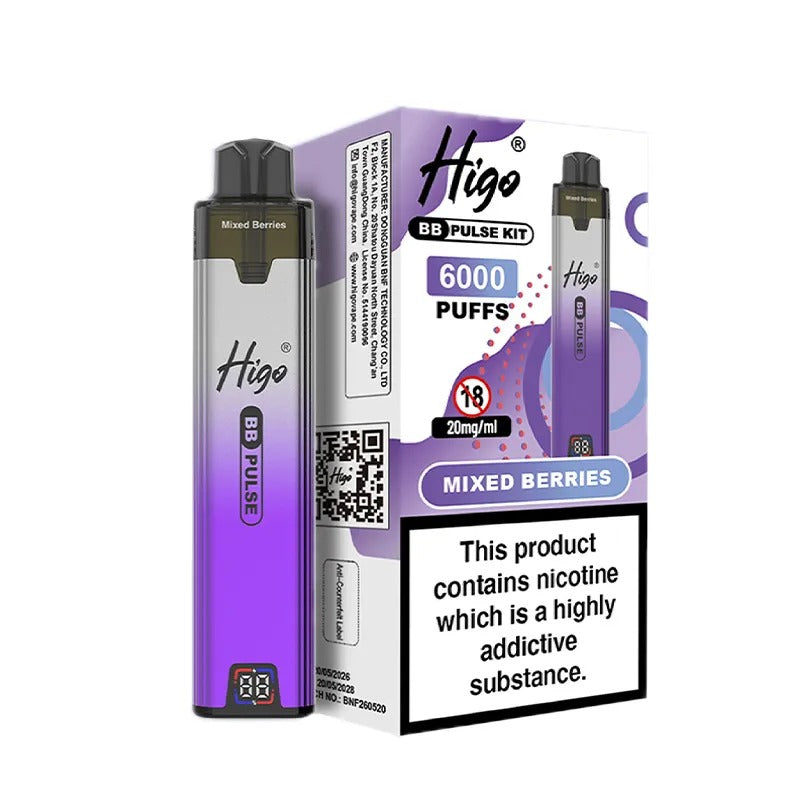 Higo BB Pulse 6000 Vape Kit PACK of 5