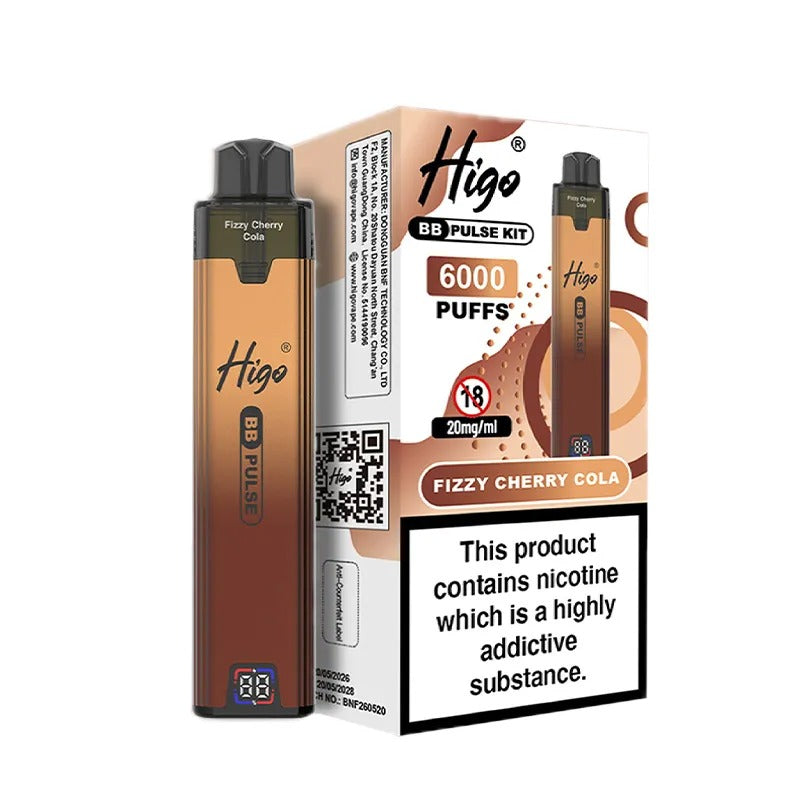 Higo BB Pulse 6000 Vape Kit PACK of 5