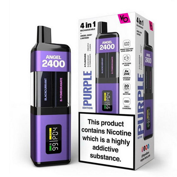 Angel 2400 puffs 4 in 1 Rechargeable Vape Kit