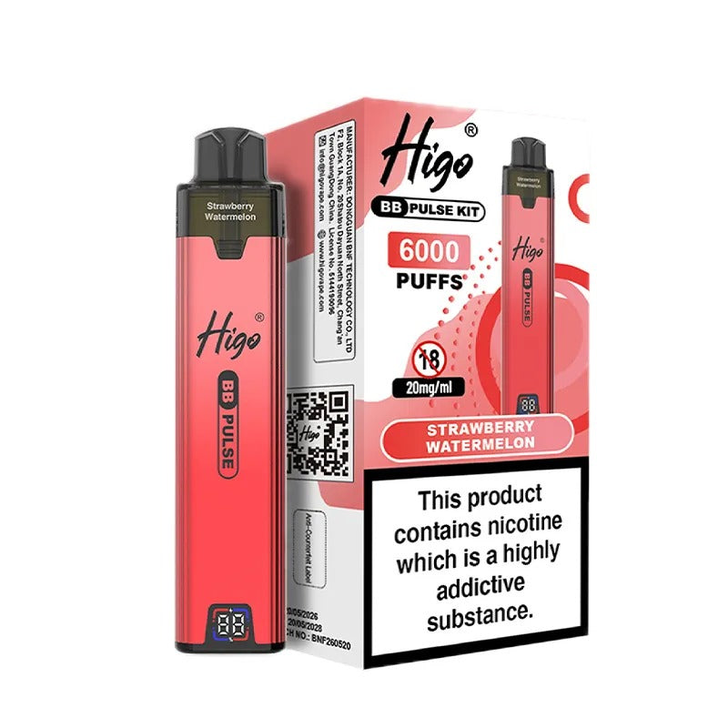 Higo BB Pulse 6000 Vape Kit PACK of 5