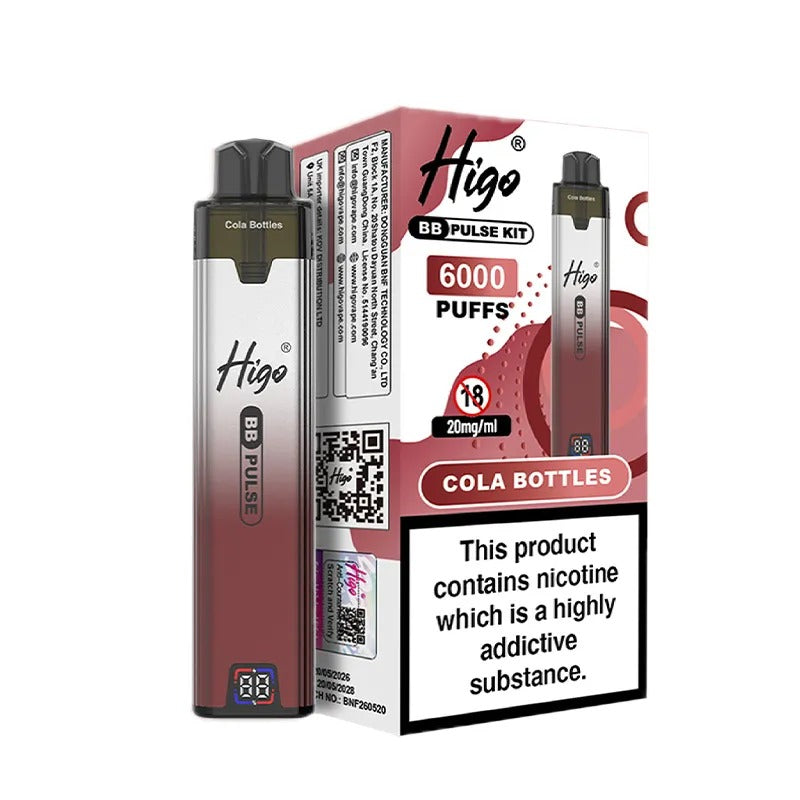 Higo BB Pulse 6000 Vape Kit PACK of 5