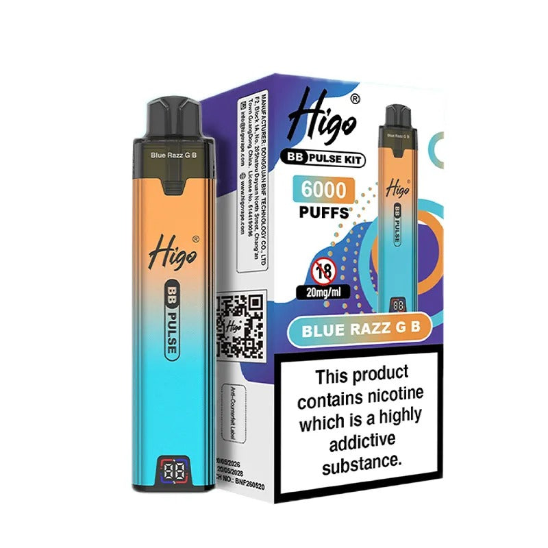 Higo BB Pulse 6000 Vape Kit PACK of 5